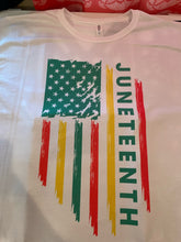 Load image into Gallery viewer, Juneteenth Flag T Shirt
