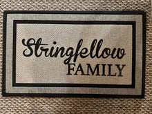 Load image into Gallery viewer, Personalized Door Mat – Custom Family Name, Initials, & Date | Perfect for Weddings, Housewarming, or Real Estate Gifts