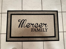 Load image into Gallery viewer, Personalized Door Mat – Custom Family Name, Initials, & Date | Perfect for Weddings, Housewarming, or Real Estate Gifts