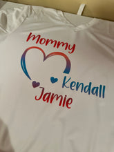 Load image into Gallery viewer, Polyester Shirt for Events, Parties, Birthdays, Businesses, and more! White or Light Colored Shirts