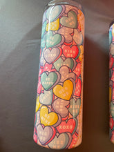 Load image into Gallery viewer, Love Sweethearts Valentine's Day Stainless Steel Tumbler with Straw and Lid