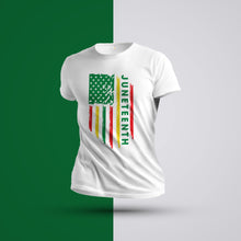 Load image into Gallery viewer, Juneteenth Flag T Shirt