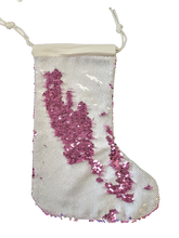 Load image into Gallery viewer, Sequin Christmas Stockings with Personalization