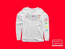 Load image into Gallery viewer, Heart on Sleeve Valentine's Day Adult Unisex Long Sleeve Tee