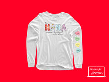Load image into Gallery viewer, Heart on Sleeve Valentine's Day Adult Unisex Long Sleeve Tee