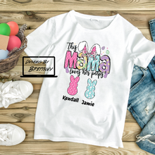 Load image into Gallery viewer, This [Mama/Gigi/Grandma/Nana/Mimi] Loves Her Peeps – Personalized Easter Bunny Peeps T-Shirt
