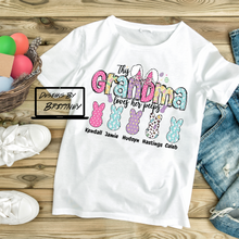 Load image into Gallery viewer, This [Mama/Gigi/Grandma/Nana/Mimi] Loves Her Peeps – Personalized Easter Bunny Peeps T-Shirt
