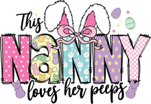 Load image into Gallery viewer, This [Mama/Gigi/Grandma/Nana/Mimi] Loves Her Peeps – Personalized Easter Bunny Peeps T-Shirt
