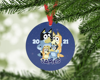 Bluey Christmas Ornament