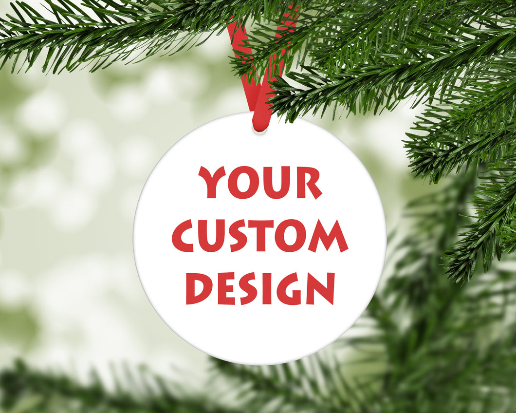 Christmas Ornament with Personalization One-Sided